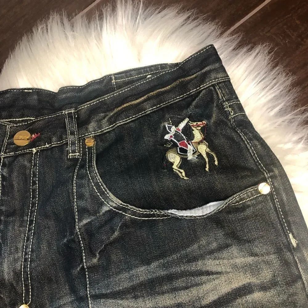 Eight732 distressed washed denim sz 38X34 - Picture 2 of 11